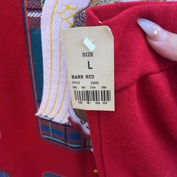 Vintage 90s Deadstock Christmas Crewneck Sweatshirt Angels Noel Holiday - Picture 9 of 9